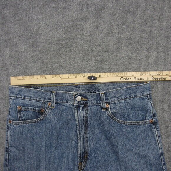 Vintage Levi's 550 Jean Shorts Mens 36 Relaxed Fit Blue Denim Jorts Y2K 90s - Picture 6 of 10
